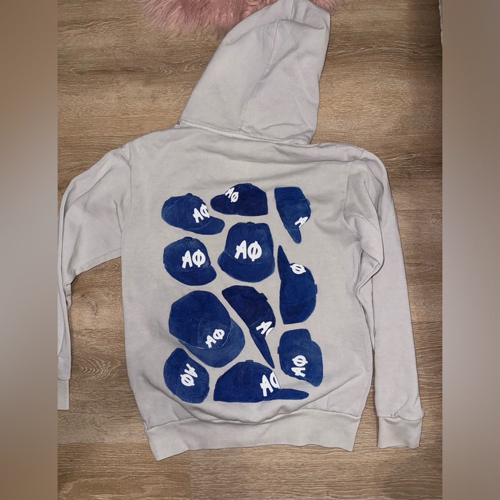 Alpha Phi Baseball Cap Hoodie - image 2